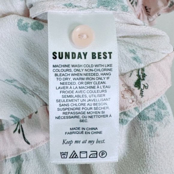 Aritzia  Sunday Best Floral Marisole Blouse - Picture 7 of 12